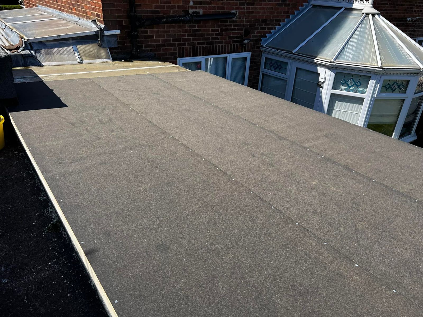 Finished flat roof